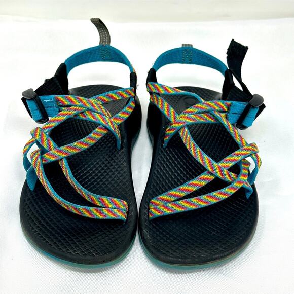 Chaco Super Hero Colors / Rainbow Kids Eco tread Hiking Sandals - Picture 1 of 9